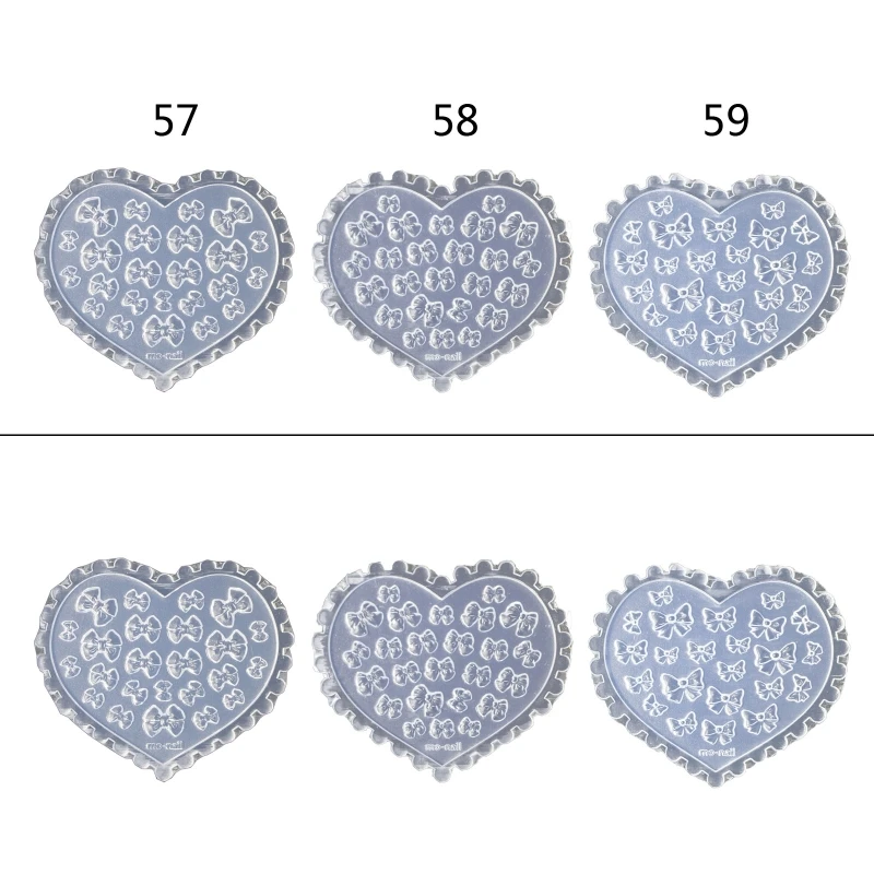 

Форма для дизайна ногтей, УФ-клей из эпоксидной смолы, силиконовая форма, трехмерная форма для галстука-бабочки