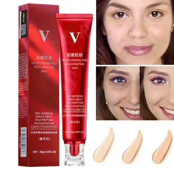 30g Rosso Aggiornamento FV Fondotinta Prezioso Lusso Impermeabile Base per trucco Correttore Controllo olio Crema idratante Alta copertura