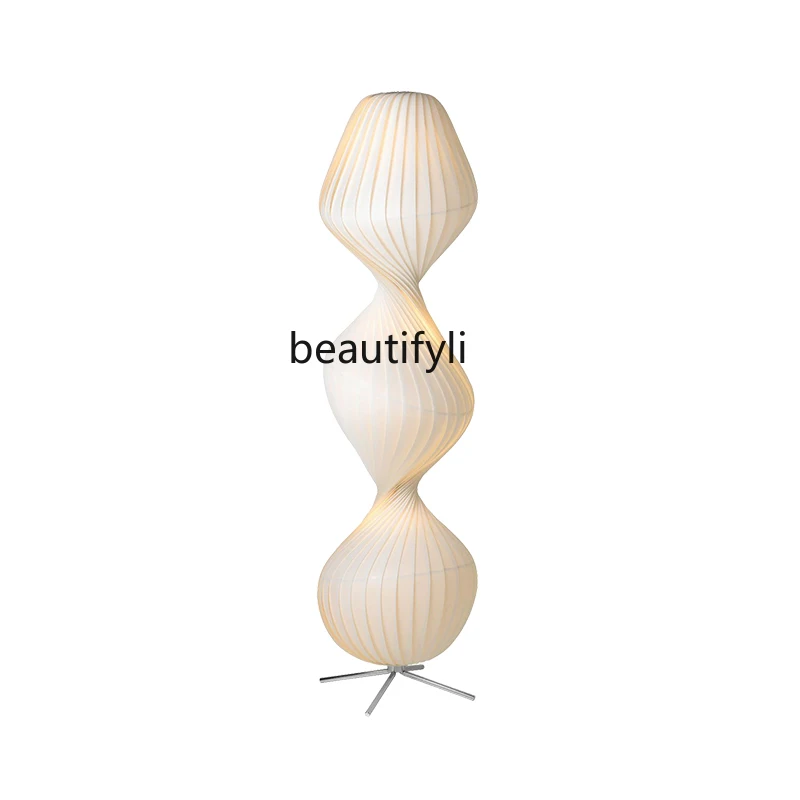 

Mid-Ancient Floor Lamp Nordic Living Room Bedroom Japanese Style Silent Wind Designer Model Cream Style Decoration Ambience