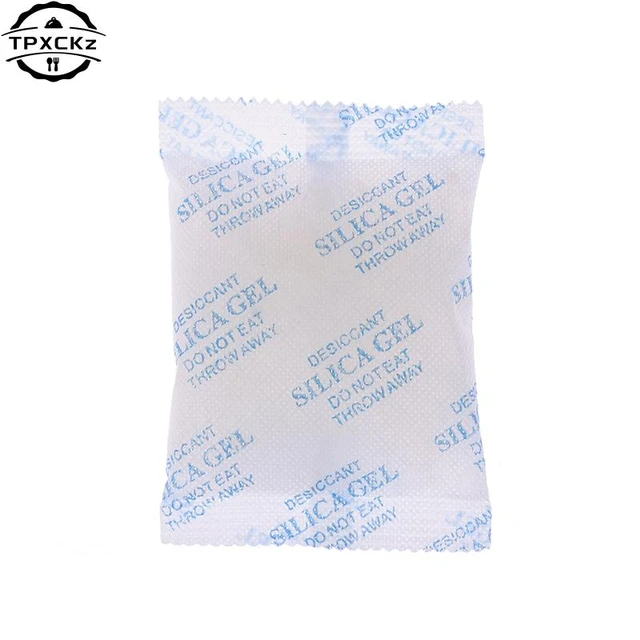 Bolsitas de Gel de sílice no tóxicas, bolsa desecante absorbente de humedad  para ropa, instrumentos de alimentos, deshumidificador de humedad, paquete  de 10-100, 2g - AliExpress