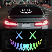 Demon Smiling Face Car Stickers for Rear Windshield Cool Auto Body Styling Waterproof Decoration Automobile Window Vinyl Decals 1