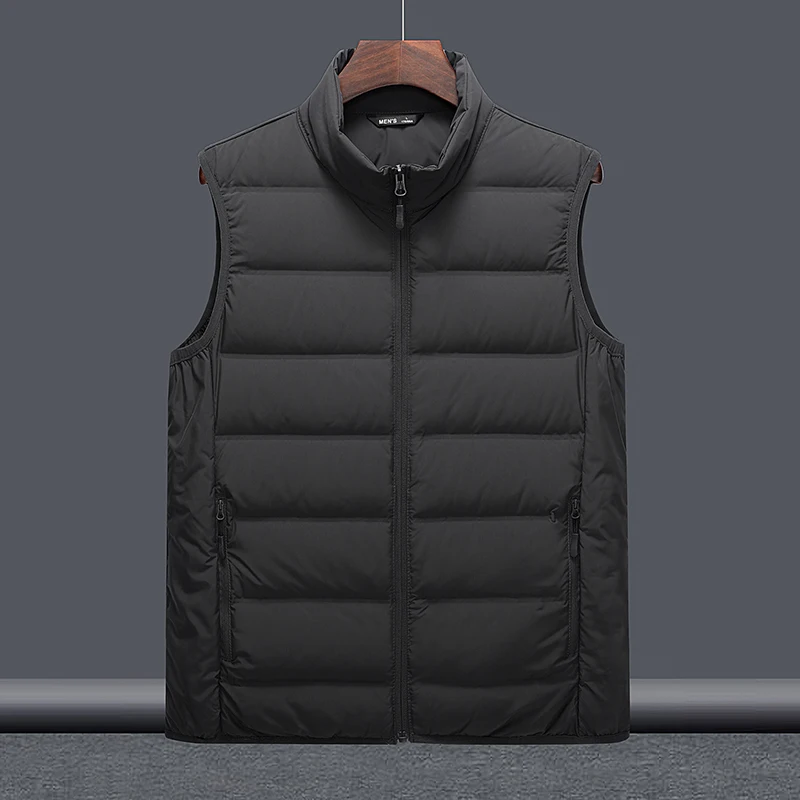 Winter Outdoor Sports Leisure Men's Cold Proof Warm Down Vest Soft and Comfortable Outdoor Windproof and Breathable Jacket