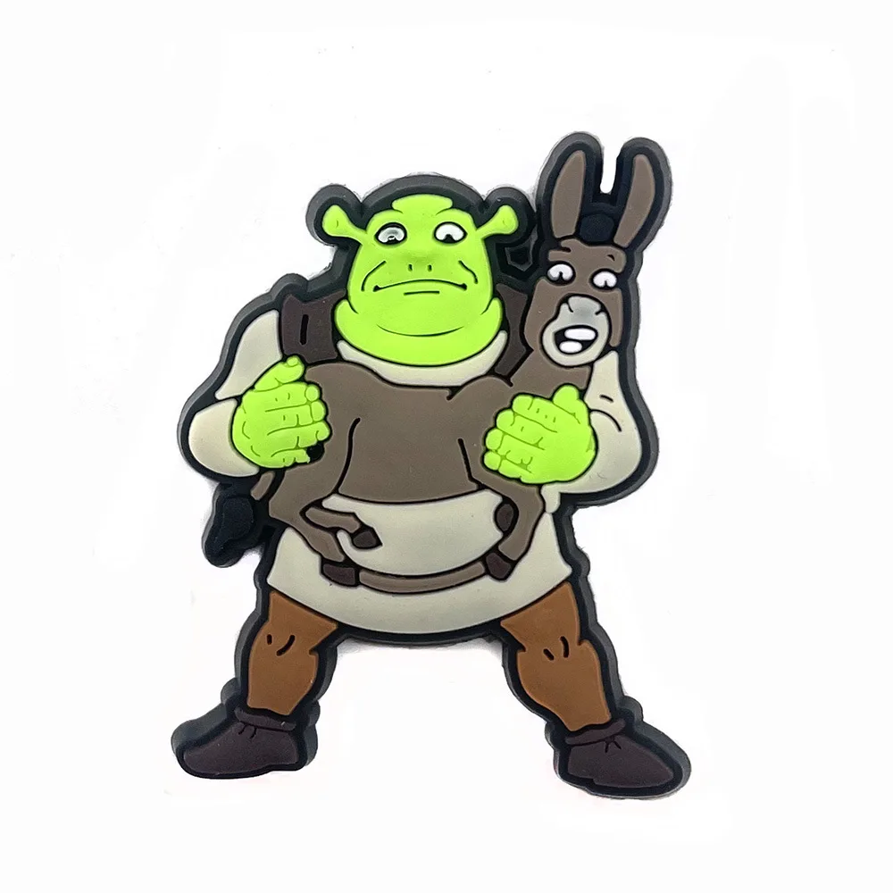 Cartoon Shrek Orelhas Encantos da Sapata Set Crocs Acessórios Tamancos  Sandálias Jardim Acessórios Sapato Engraçado Jibz para Crianças Presentes  do partido - AliExpress