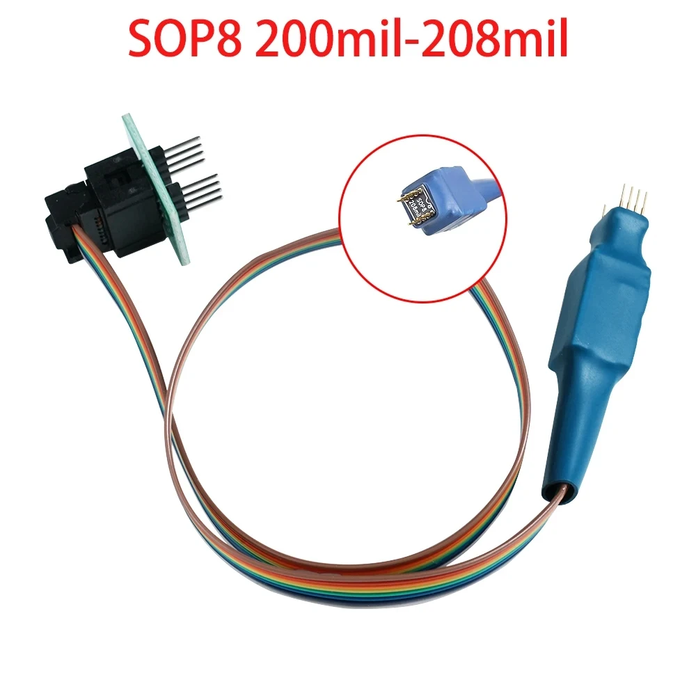 

SOIC8 SOP8 тестовый зажим провод зонда для EEPROM 93CXX/25CXX/24CXX Программирование цепи на USB программатор TL866 RT809F RT809H CH341A
