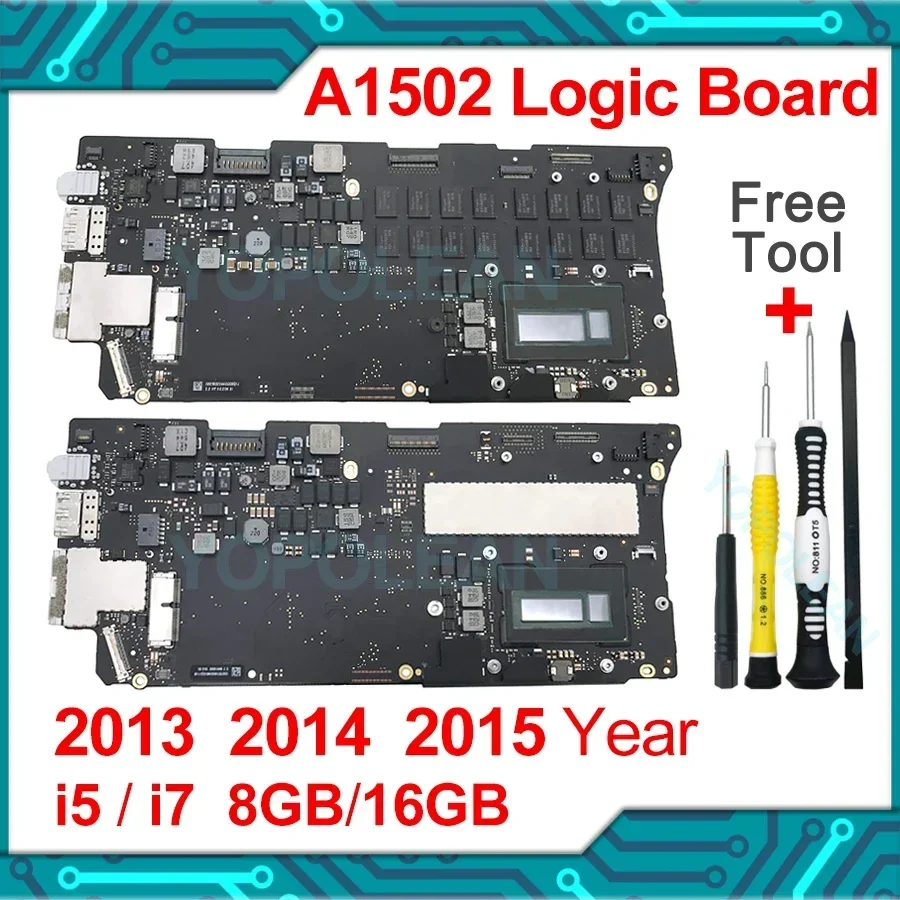 Original A1502 Motherboard For Macbook Pro Retina 13" A1502 Logic Board 2013 2014 820-3536-A 820-3476-A 2015 820-4924-A