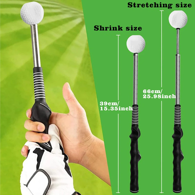 Golf Swing Practice Stick Beginner Alignment Gesture Correct Wrist Golf Training Aids Retractable Swing Trainer Drop Shipping 2