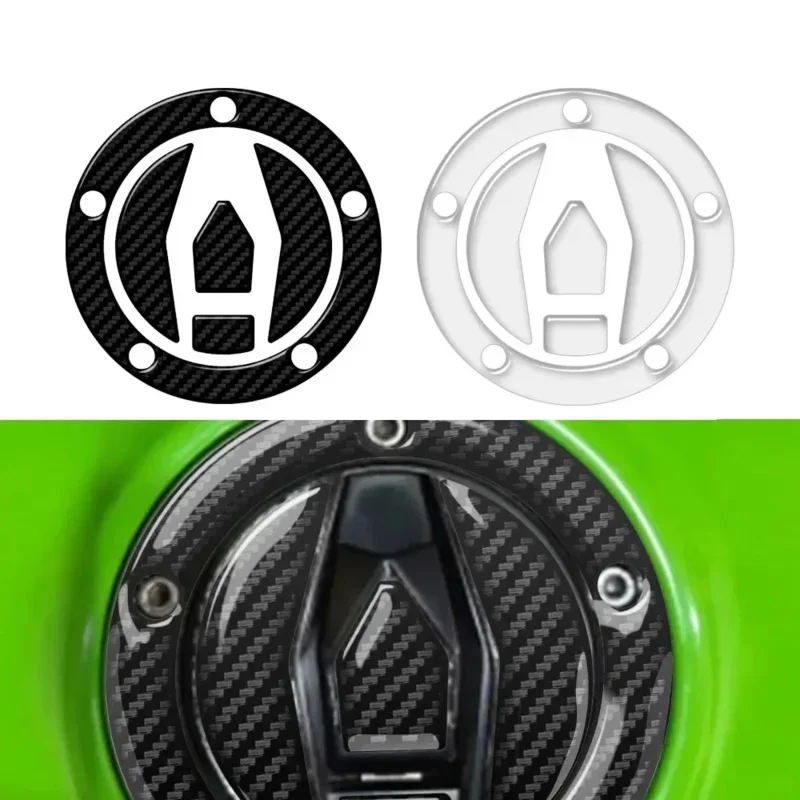 

Для Kawasaki ZX-10R 2015-2019 и некоторых моделей 2018 (5 отверстий), наклейка на топливную крышку мотоцикла, Наклейка 3D, карбоновый вид