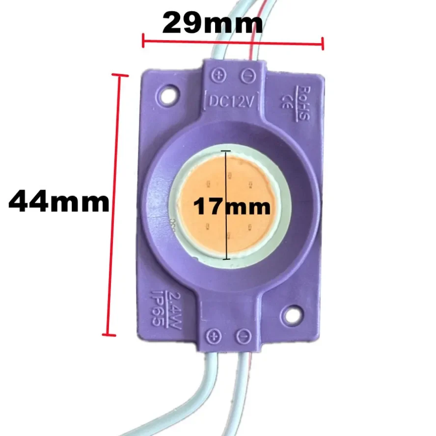 LED Modules 10PCS 12V Multicolour Led Modules COB Light Backlight Shop Banner Waterproof IP65 Christmas Decorations White Warm Blue Yellow