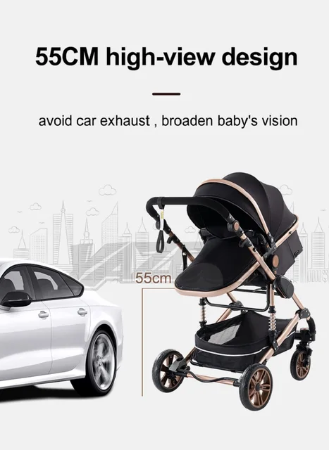 Poussette Multifonctionnelle 3 En 1 Pour Bébé, Cadre En Aluminium Portable,  Ce/cpc Sécurité Yazoco Carrinho De Bebe - Poussettes À Quatre Roues -  AliExpress