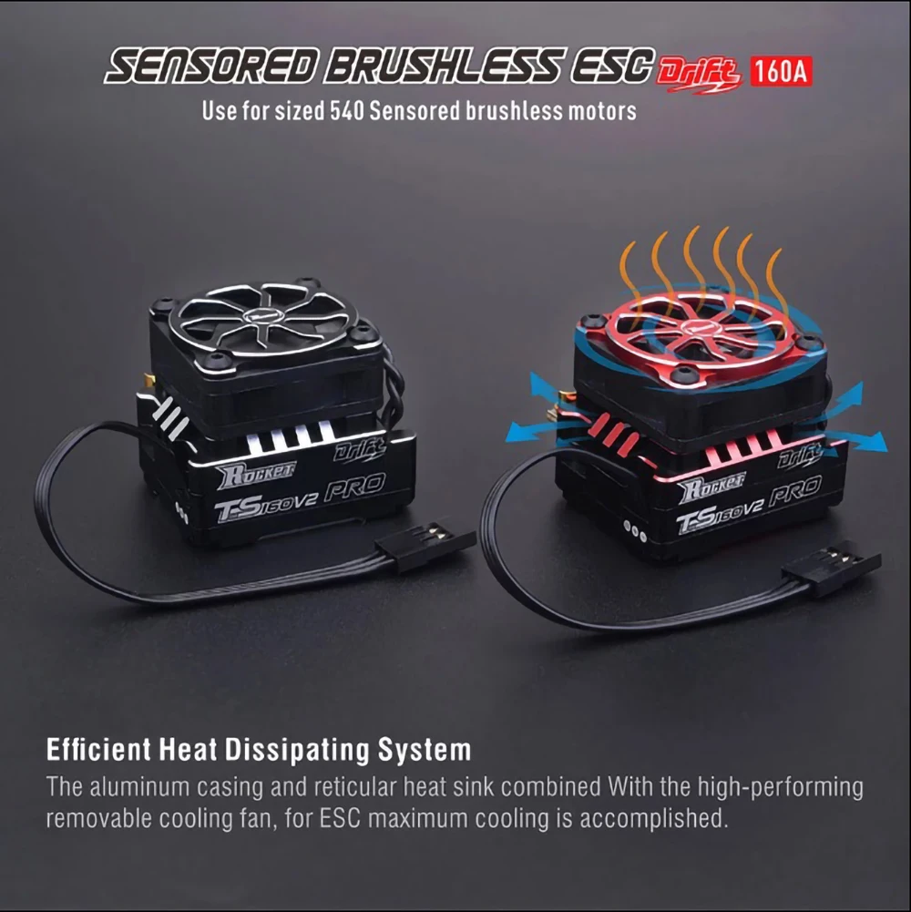 SURPASS Hobby ROCKET TS160 V2 PRO 160A Sensored Brushless