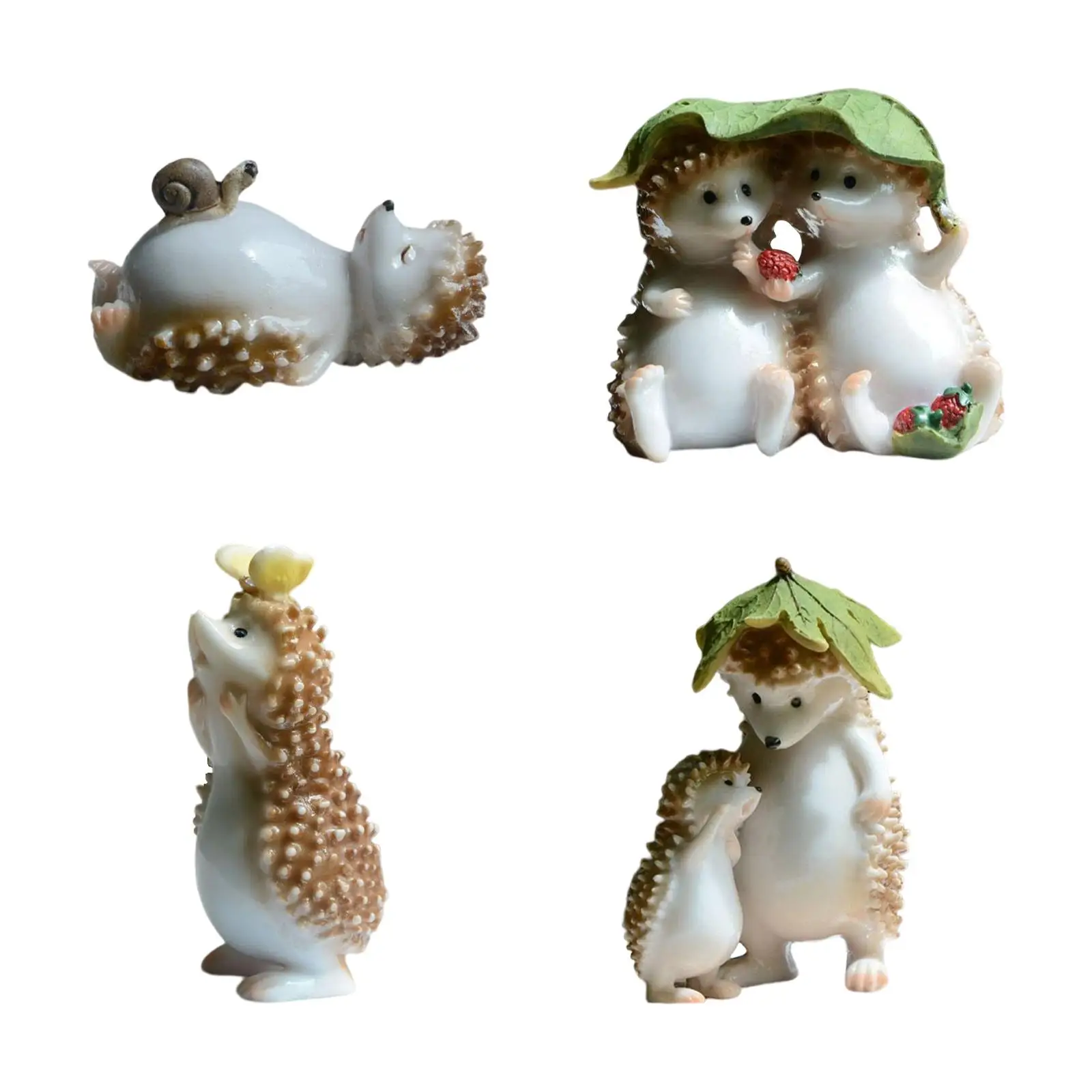 

Hedgehog Ornament Garden Decorative Cute Figurine Photo Prop Landscape Sculpture