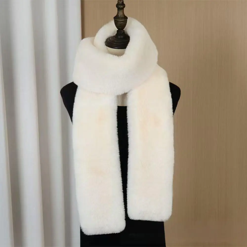 Soft Plush Fake Fur Winter Scarf for Women