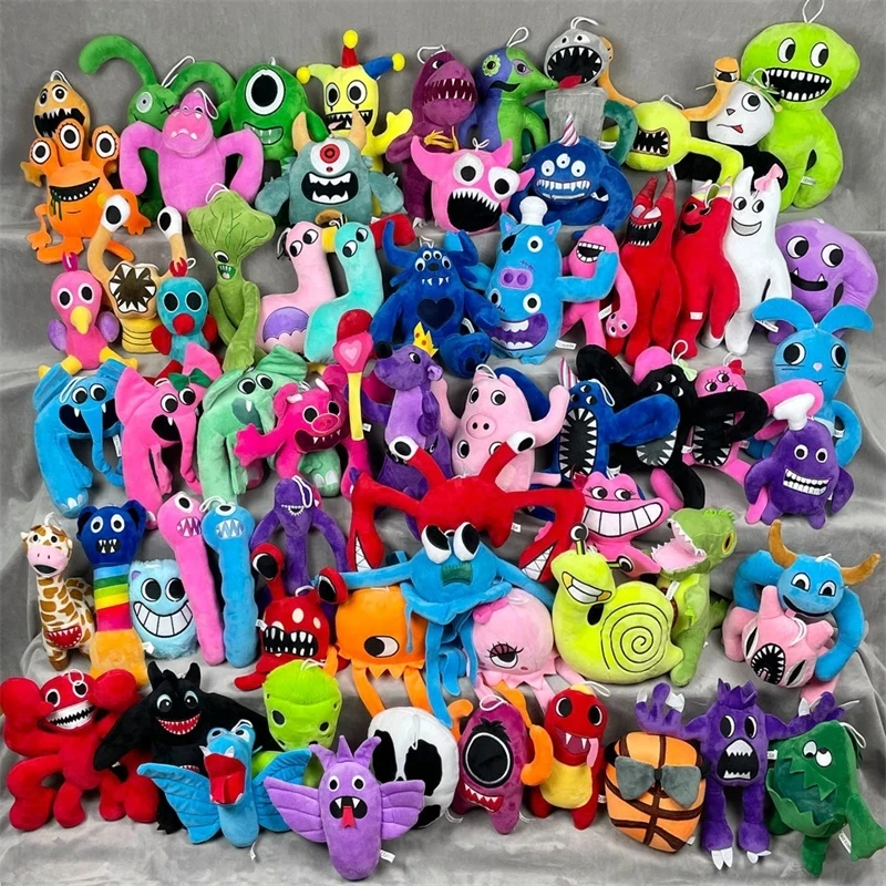 66pcssetGartenofBanbanPlushToysSoftNabnabJesterNibblerDr