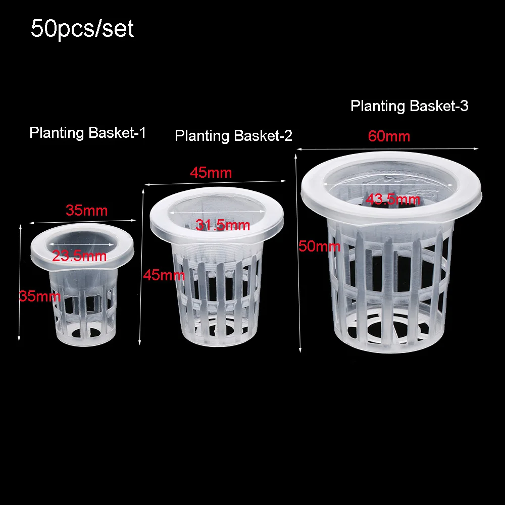 Soilless hydroponic vegetables nursery pots planting basket flower seed cultivation soilless cultivation 10/50pcs seed starter tray