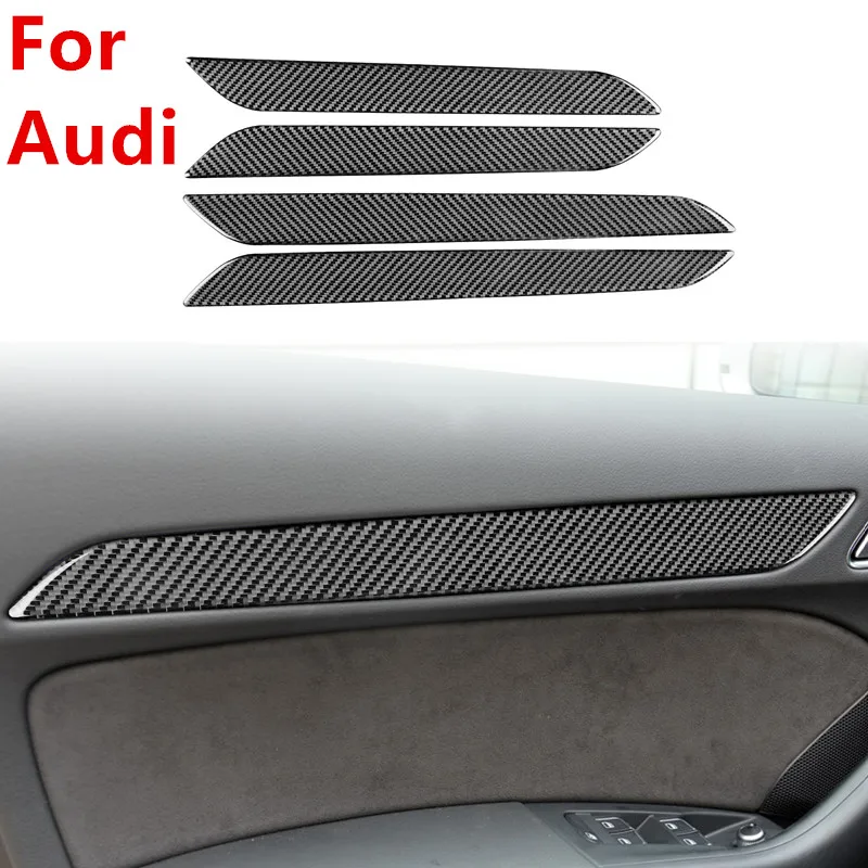 

For Audi Q3 2013-2018 Interior Door Trim Strip Carbon Fiber Trim Stickers Audi Interior Tuning