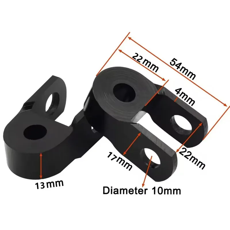 Motorcycle Rear Shock Absorber Extenders - CNC Heightening Adapter for Suspension Adjustment