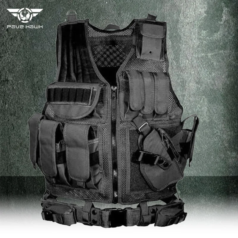 

Outdoor Quick Break Tactical Vest Military Army Tactical Vests Camo Multi-pocket Training Vest Live Action CS Game Jungle Gear