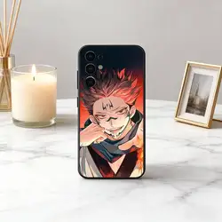 Jujutsu - Inspired Black Silicone Phone Case - Soft Protective Cover - Samsung S30Ultra5G (Z6)