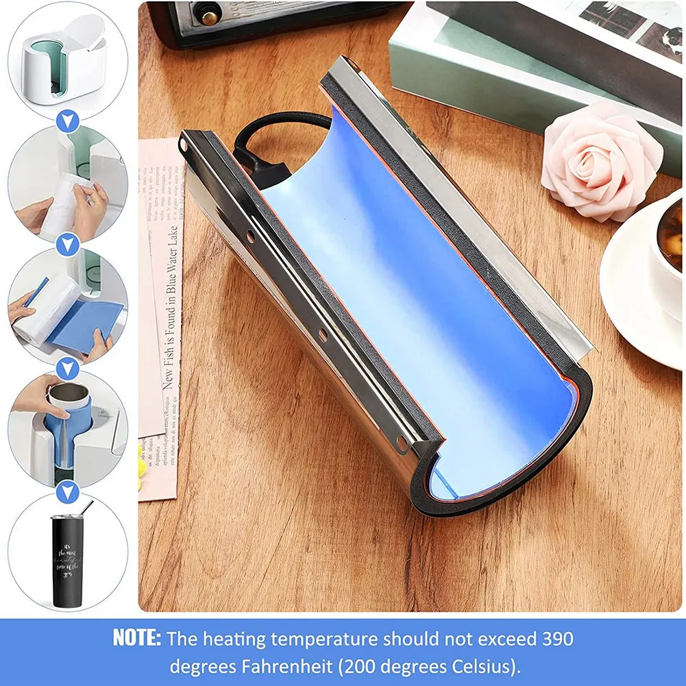 3 Pcs Sublimation Tumbler Wrap Silicone Sheets with Mug Press Bundle Accessories and Mug Press Sublimation Machine 3