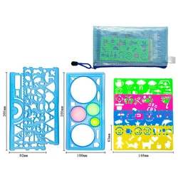 Children's Creative Spirograph Stencil Drawing Set (Blue)