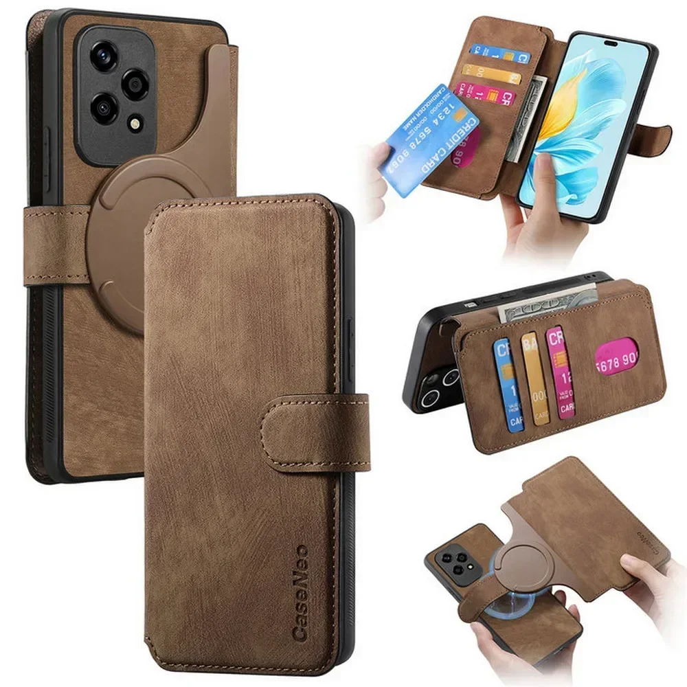 Premium 2-in-1 Detachable Leather Flip Case and Wallet Cover