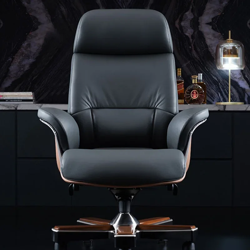 Leather Office Chair Free Shipping Black Designer Nordic Office Chair Back Support Lounge Home Silla Oficina Computer Armchair free shipping trafimet s45 non high frequency pilot arc back striking handle plasma cutting torch head 1pcs