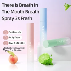 Probiotic Breath Freshener Portable Oral Spray To Remove Bad Breath White Peach Mint Is A Refreshing And Long-lasting Fragrance