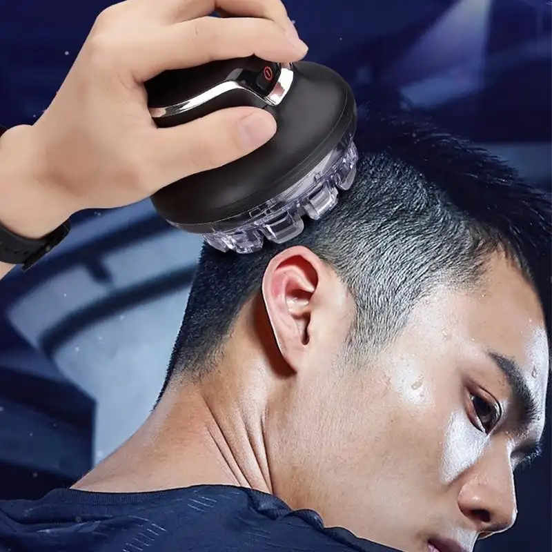 Cordless Circular Hair Clipper With LED Display 3-12mm Lengths Adjust Self-Haircut Kit 360&deg;Safe Hair Shaver Trimmer For Men