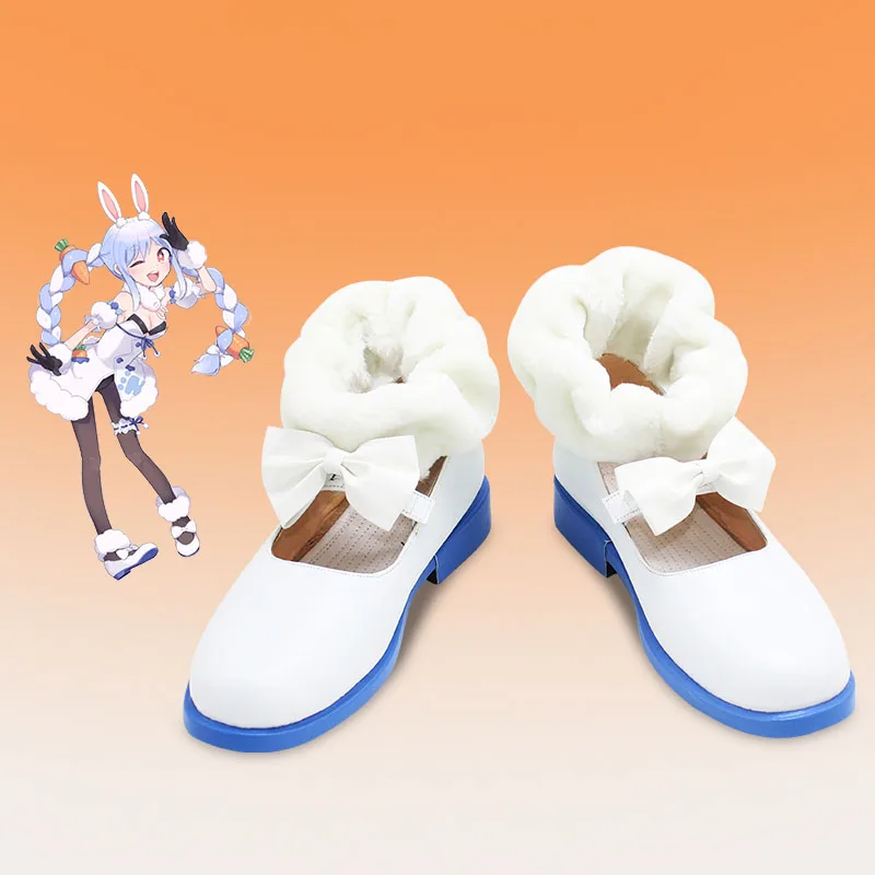 

VTuber Usada Pekora Shoes Cosplay Hololive Fantasy Bunny Girl Cute Lolita Cosplay Clothing Props Short boots