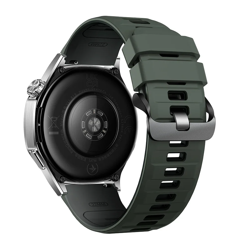 Two-Tone Silicone Watchband - 22mm Replacement Strap Bracelet