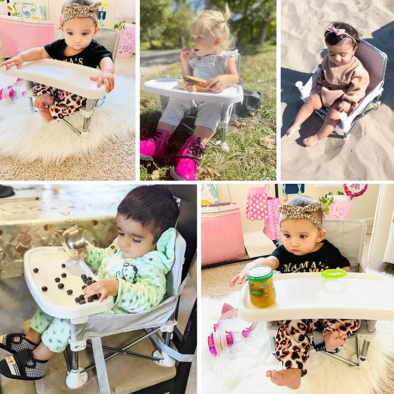 Baby Booster Seat Dining Chair Portable Folding Kids Feeding