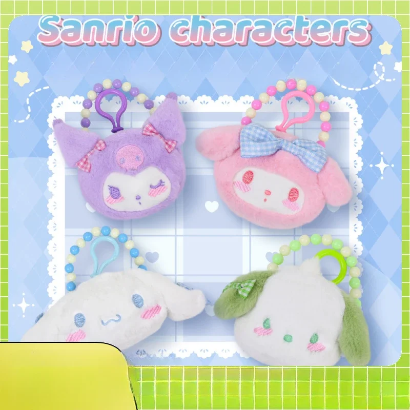 

Kawaii Sanrio Anime Pochacco Change Purse My Melody Cinnamoroll Cute Cartoon Children Plush Storage Bag Gift for Kids
