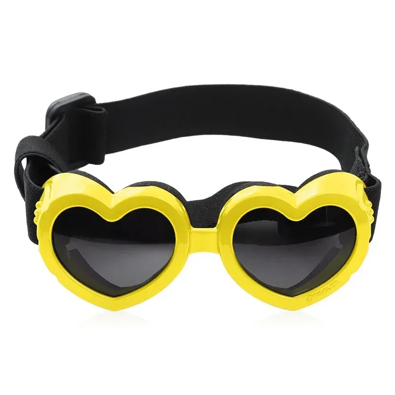 

Dog 1 With Heart-shaped UV Waterproof Adjustable Sunglasses Small Products Pcs Strap Glasses Cat Goggles Pet Protection