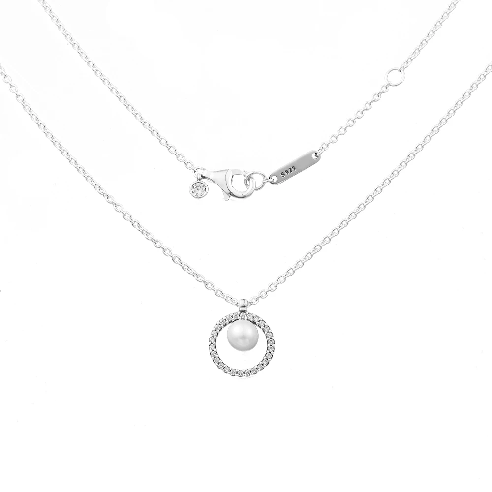 

Cultured Pearl Timeless Necklace 2024 Mother's Day Sterling Silver Jewelry New Style Woman Fashion Jewelry Crystals Fashion DIY