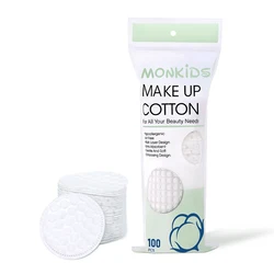 100 - Pack Soft & Breathable Double - Sided Pearl Textured Cotton Makeup Remover Pads for Daily Facial Cleansing (White)