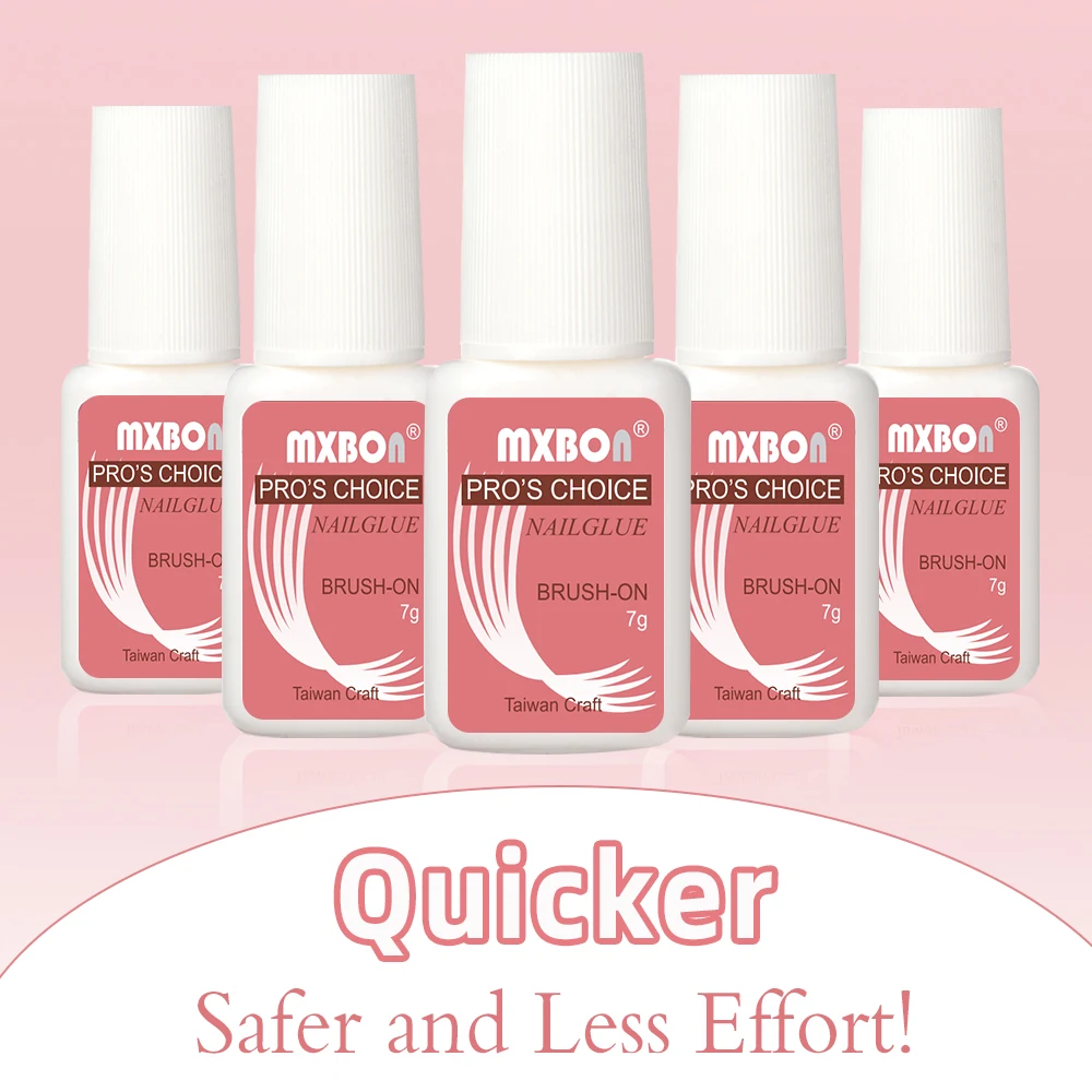 1Bottle Quick Dry Nail Glue 7/8g False Super-Strong Nail &Nail Rhinestones Glue With Brush Professional Acrylic Manicure Glue #* 4