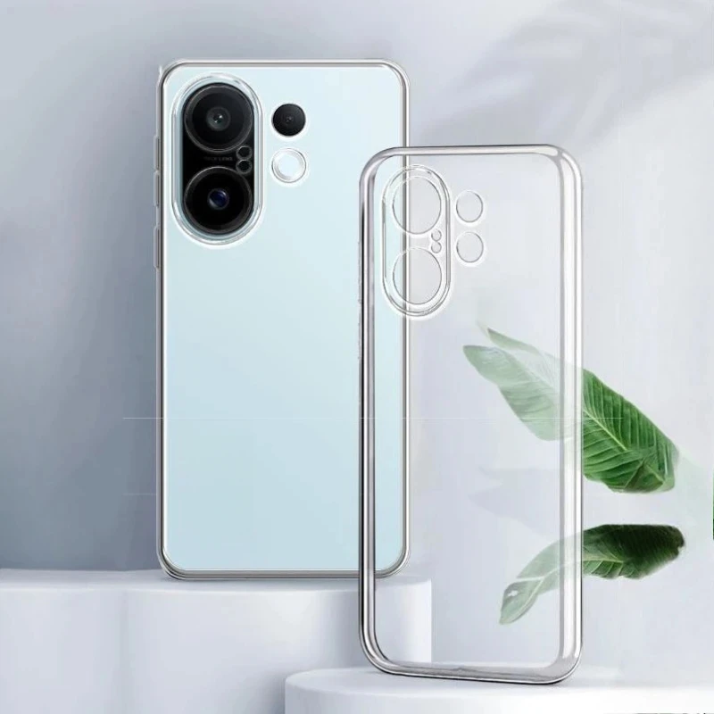 Transparent TPU Silicone Phone Case - Soft Clear Protective Back Cover
