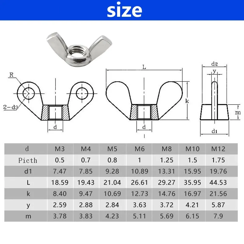 100 Pezzi Dadi M3 Bloccaggio In Acciaio Inox A2 V2A, Esagonali Con Parte Di Bloccaggio In Plastica, Set Filettati Per Aviazione, Automotive - Foto 8