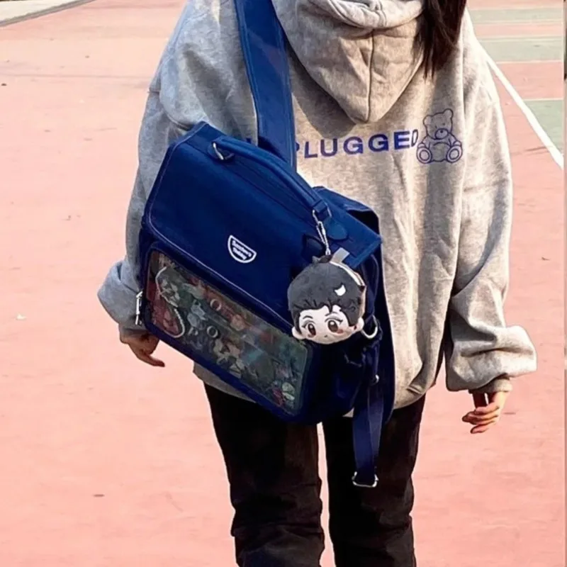 Ita Bag Fashion Preppy Style Japanese Backpack Casual Lightweight High Quality Transparent Pocket Coquette Aesthetic Schoolbag