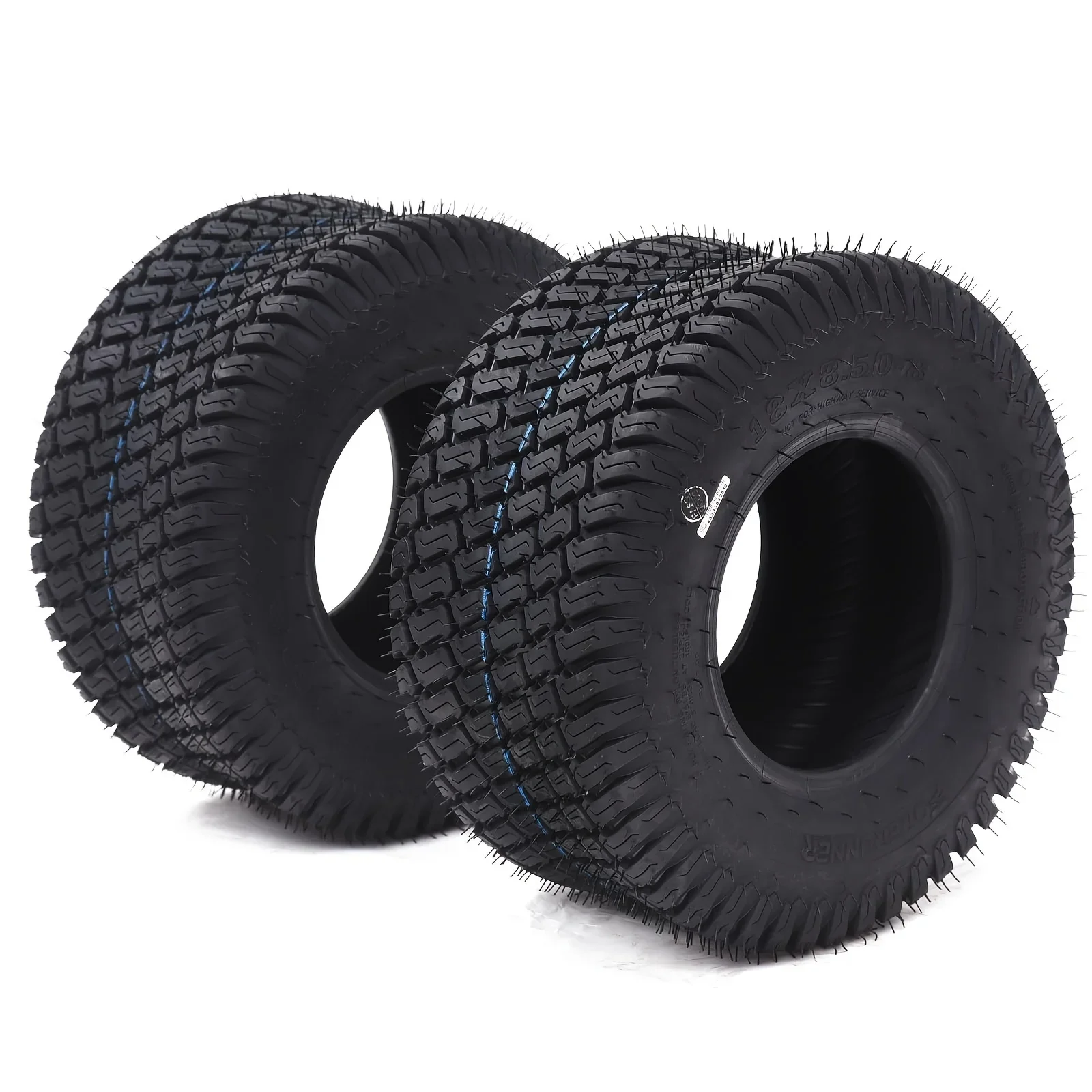 

High Quality 16x6.50-8 4 Ply Rated Turf Tires for Lawn Mower and Golf Cart - Set of 2, Durable and Reliable 16x6.50x8 Size