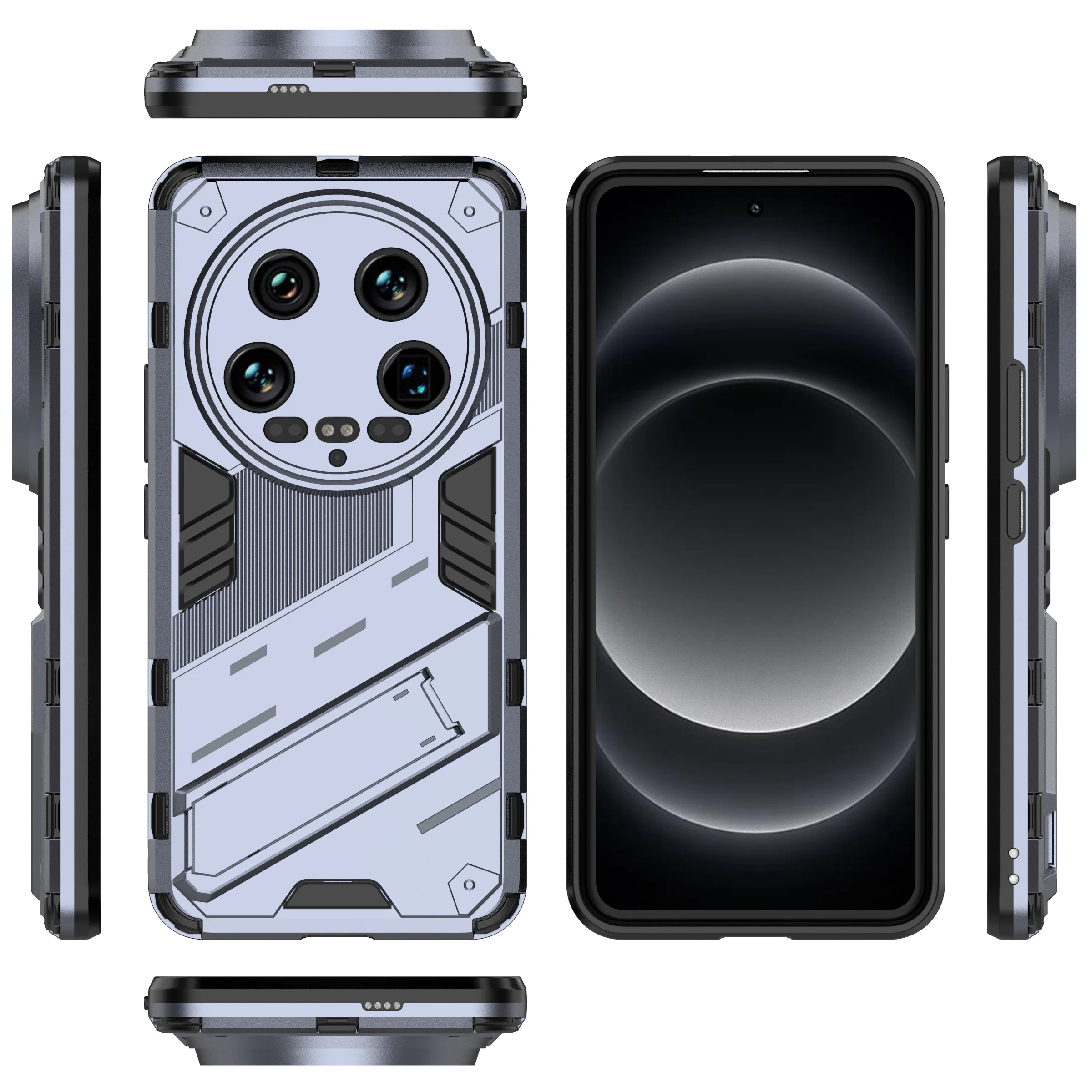 Rugged Shockproof Armor Phone Case - Anti-Fall Protection Back Cover