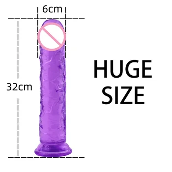 XXL Realistic Dildo with Suction Cup Flexible Huge Fake Penis for Women Body-Safe Big Dick Anal Butt Plug Sex Toy Shop for Adult 4