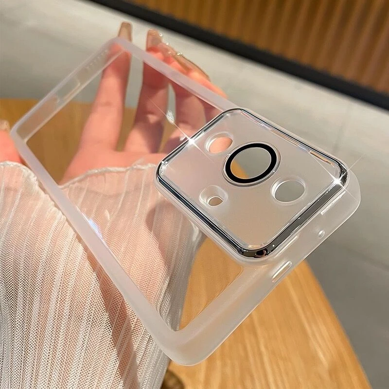 ISOI Cover con Cordino per Vivo V29 5G, Custodia Trasparente con