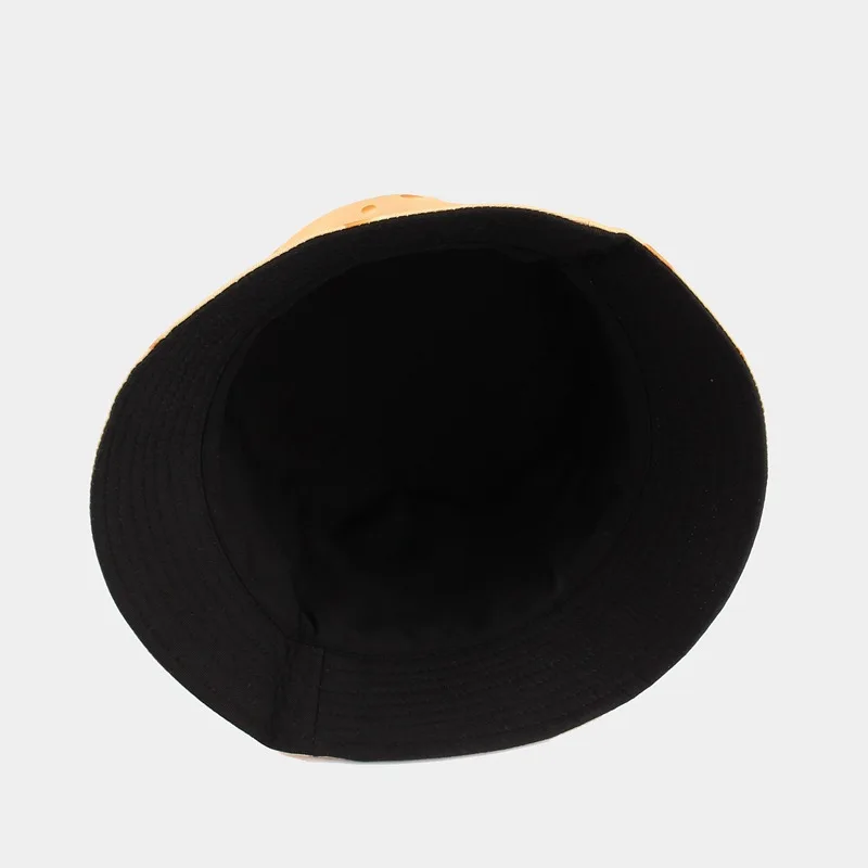 Cappello A Secchiello Arancione Con Ricamo A Cuore E Occhiali Vintage Inclusi, In Cotone Traspirante, Pieghevole Per Viaggi E Spiaggia