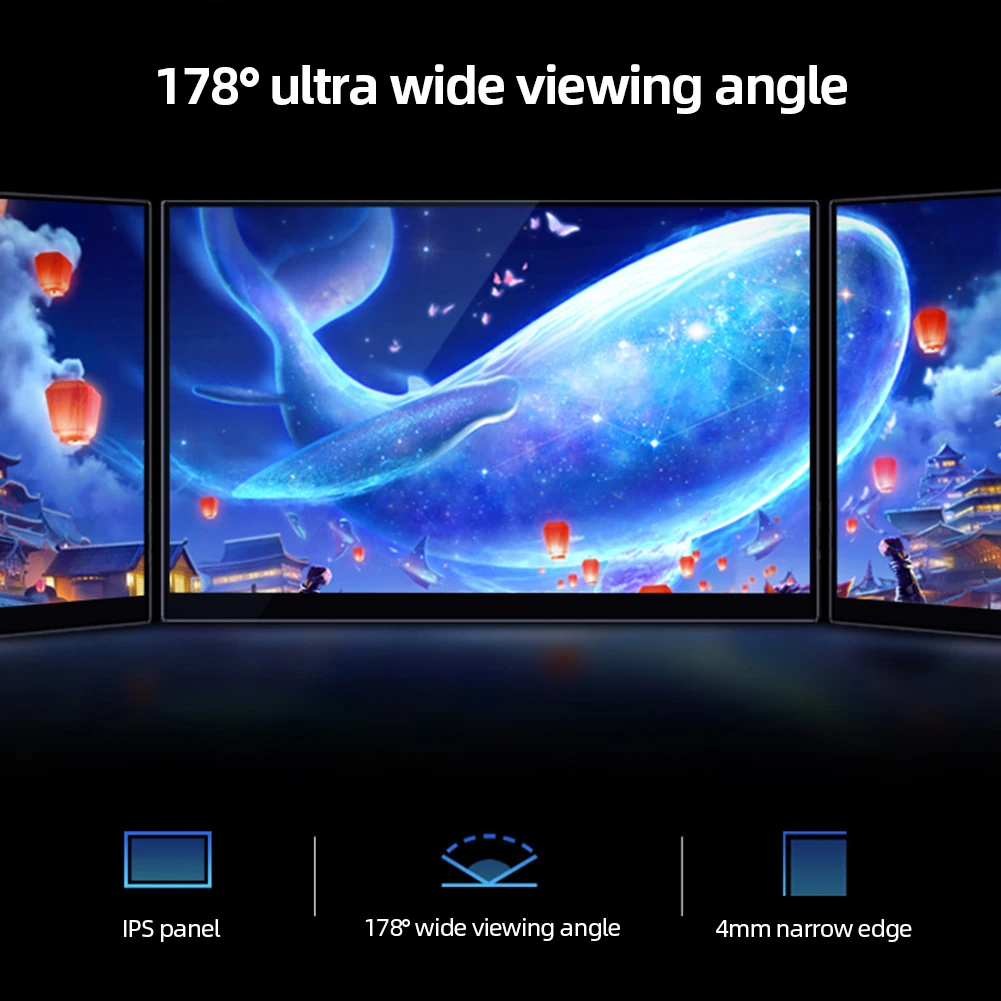 13.3 ġ 1920x1080p HDR IPS ޴ , PS4 CŸ HDMI ȣȯ, Ʈ  PC  ÷