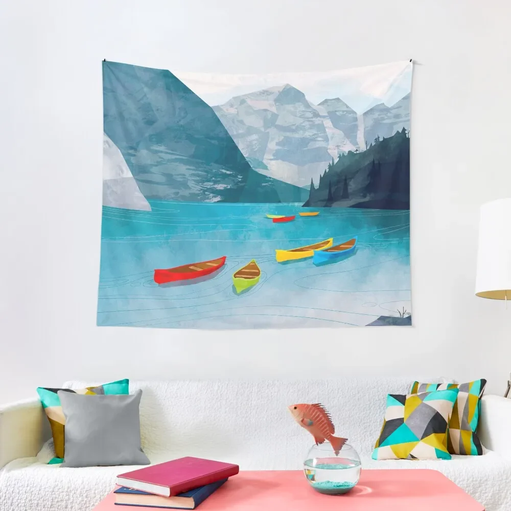 

Canadian Canoes Tapestry Decoration Room For Bedroom Aesthetic Decoration Tapestry