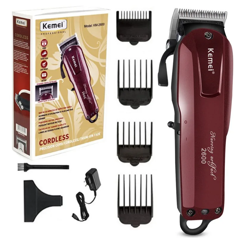 

Kemei KM-2600 professional hair clipper electric hair trimmer powerful hair shaving machine hair cutting beard razor spare blade