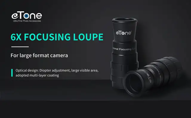 eTone 6X Loupe Ground Glass Magnifier Focusing Screen Viewfinder 