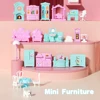 Dollhouse 3D Cartoon Doll Castle Villa Diy Set 1/12 Fantasy Doll House Assemble Scene Accessories With Led Lights Girl Birthday 6