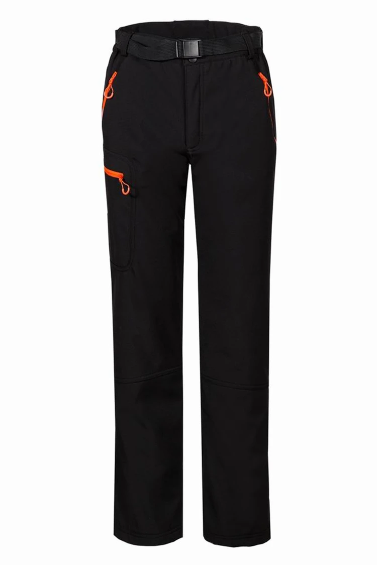 Customize LOGO Camping Hiking Softshell Pants Women Waterproof Thermal Fleece Trousers Outdoor Sport Trekking Skiing Clothing